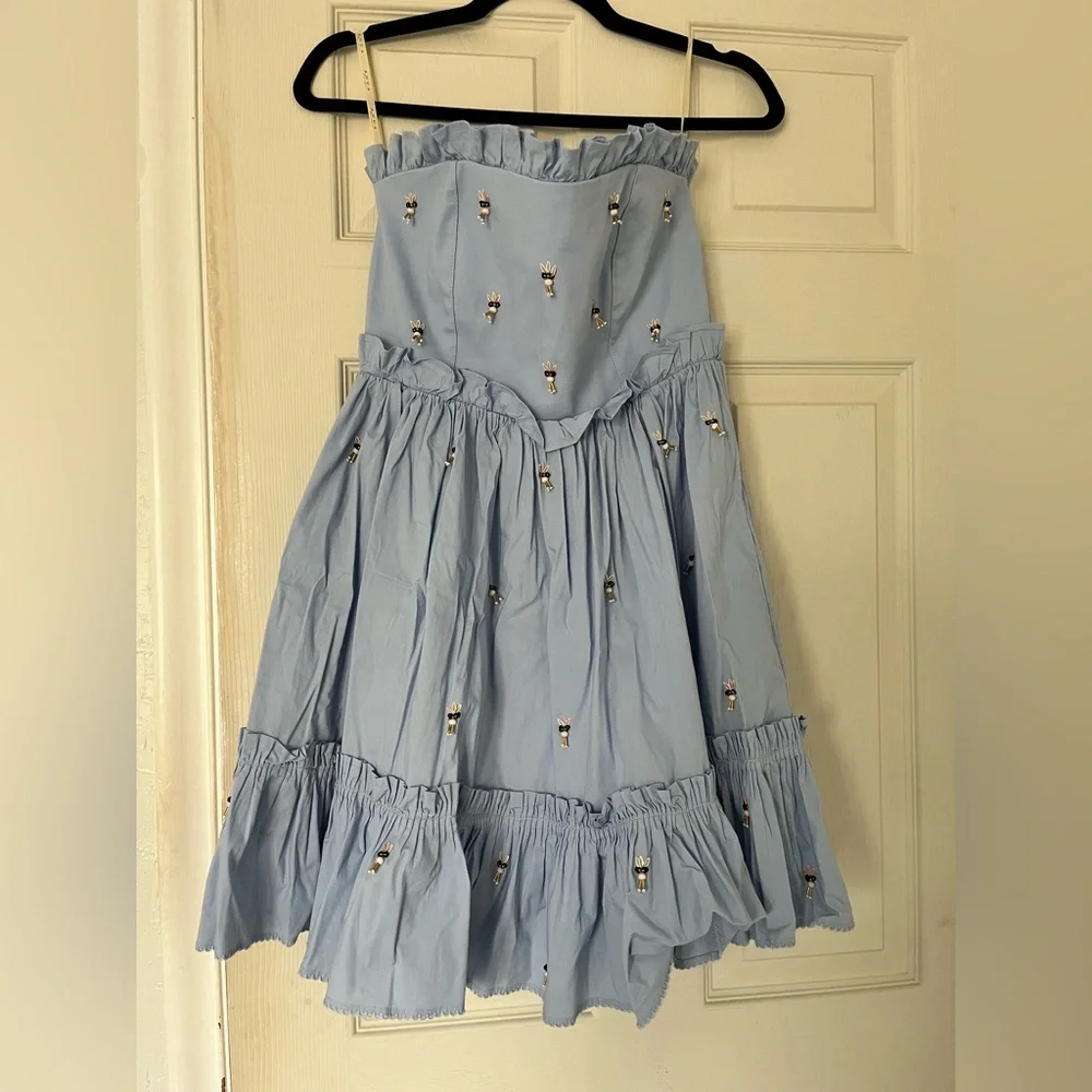 Agua by Agua Bendita Pale Blue Ruffle Dress - Picture 3 of 8